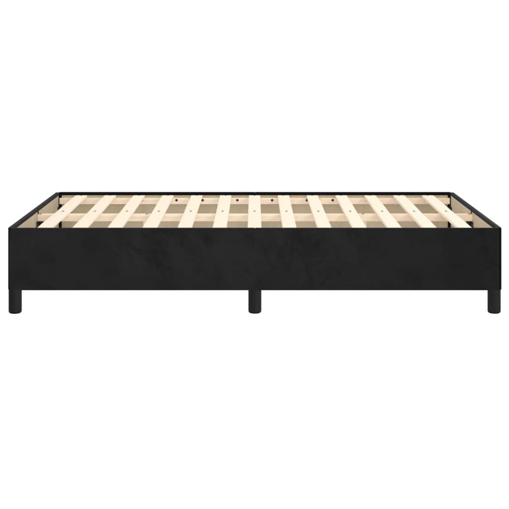 Bettgestell ohne Matratze Schwarz 120x190 cm Samt