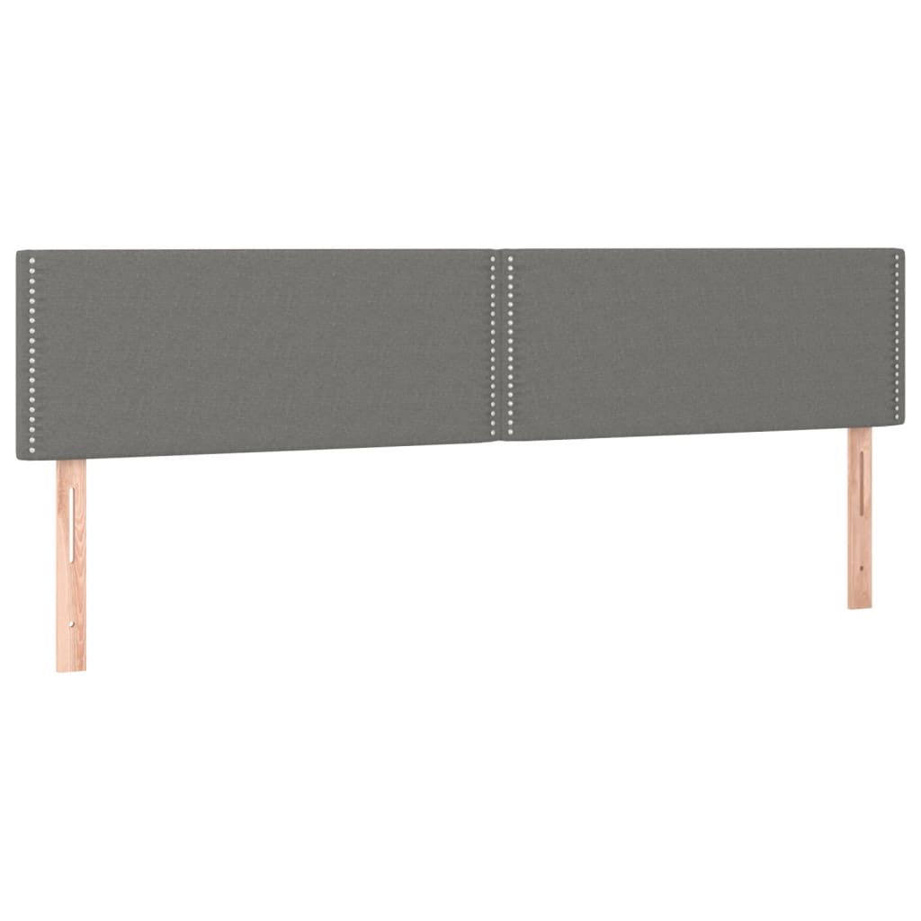 Bettgestell ohne Matratze Dunkelgrau 120x190 cm Stoff