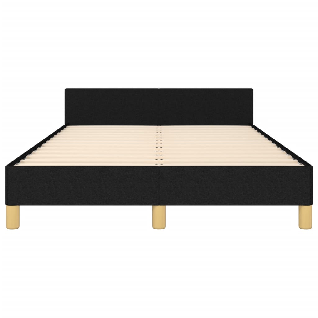 Bettgestell ohne Matratze Schwarz 120x190 cm Stoff