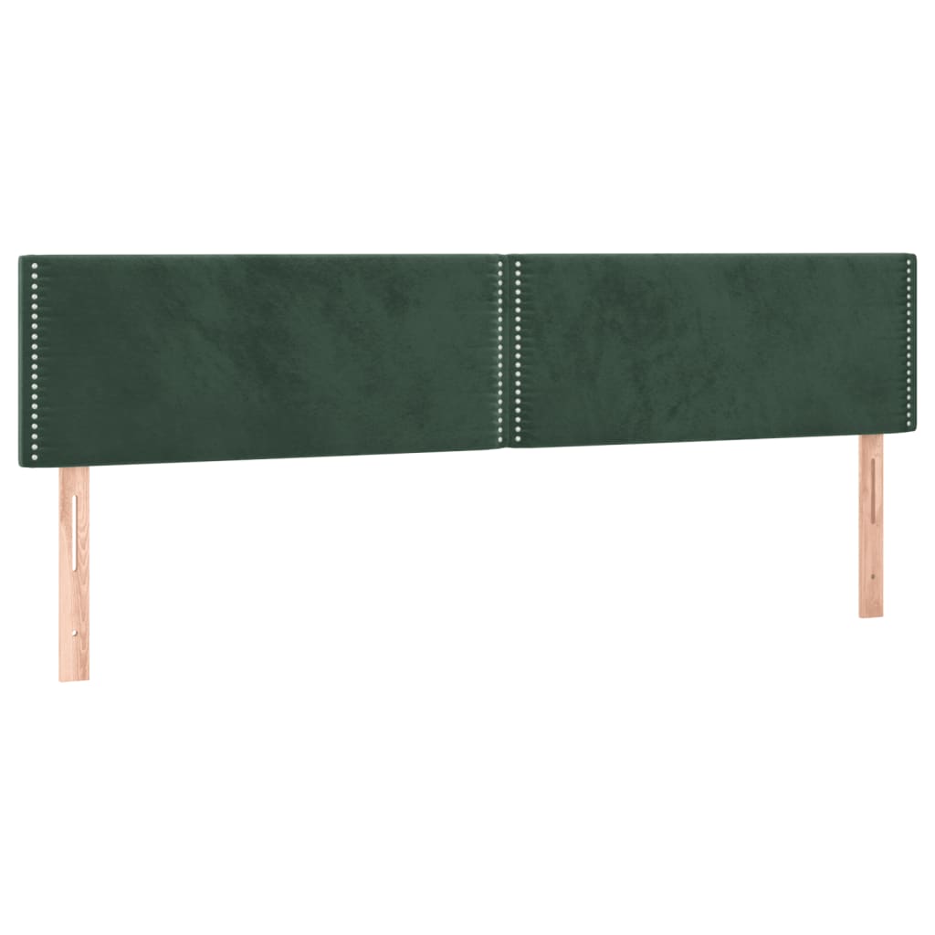 Bettgestell ohne Matratze Dunkelgrün 120x190 cm Samt