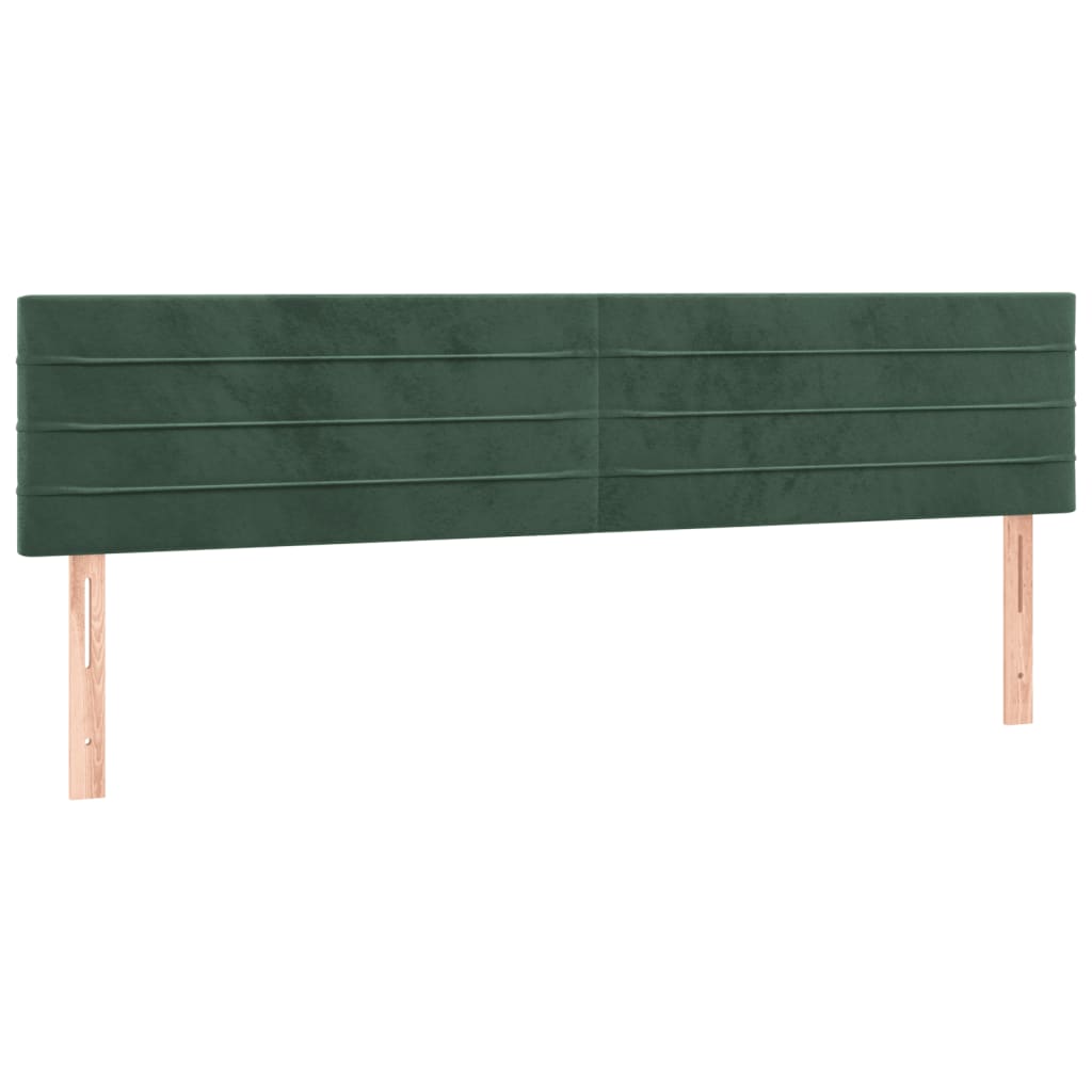 Bettgestell ohne Matratze Dunkelgrün 120x190 cm Samt