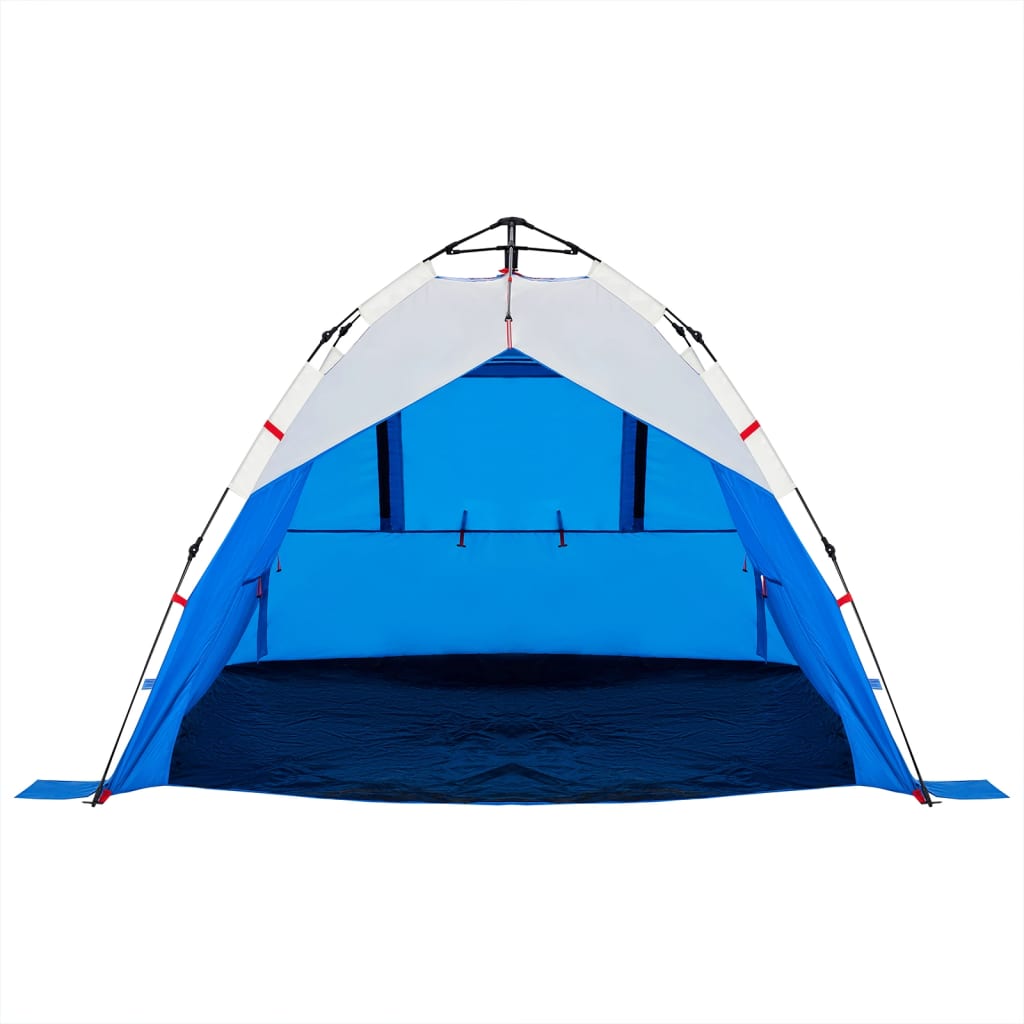 Strandzelt 3 Personen Azurblau Quick Release Wasserdicht