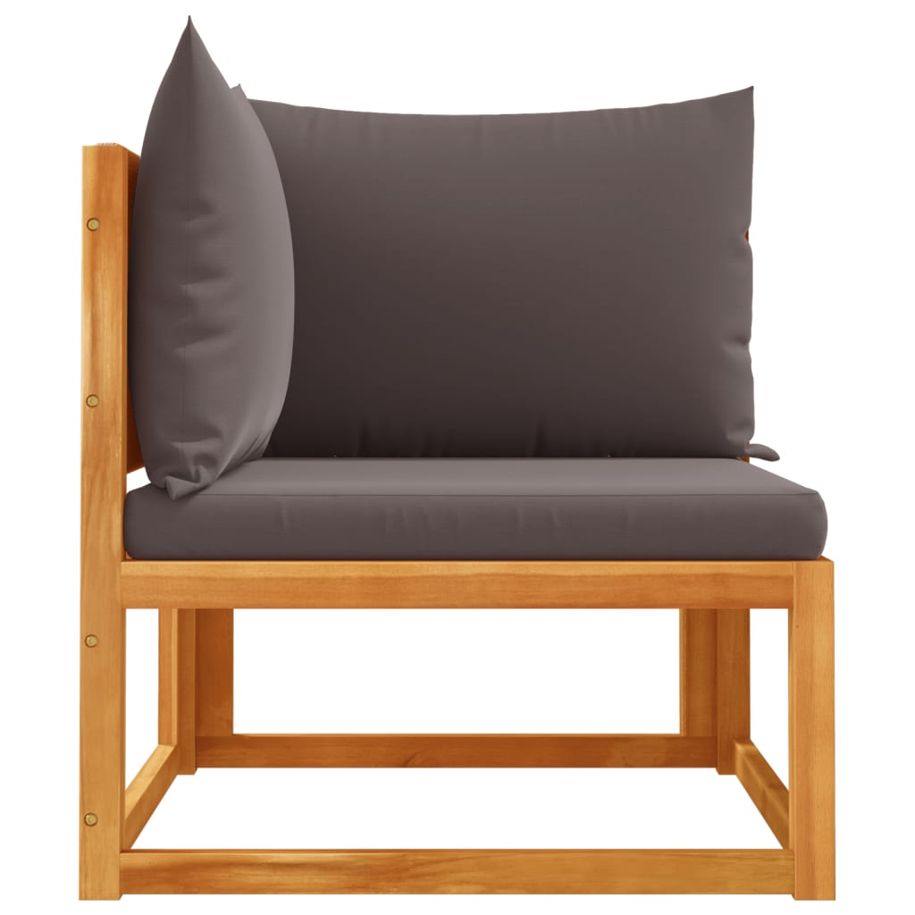 Gartensofa-Ecke mit Kissen Holz Akazie & Seil