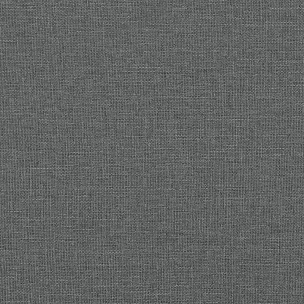 Bettgestell ohne Matratze Dunkelgrau 80x200 cm Stoff