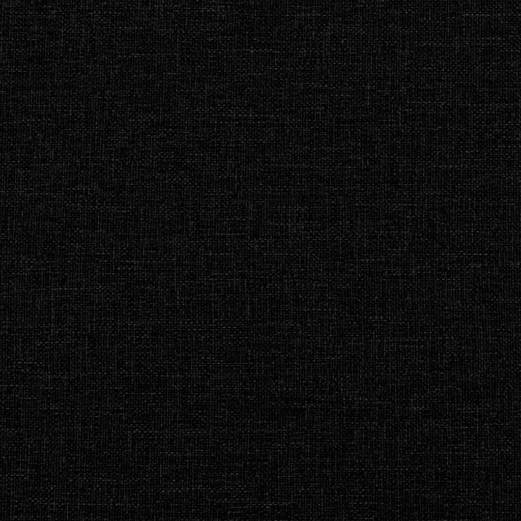 Bettgestell ohne Matratze Schwarz 80x200 cm Stoff