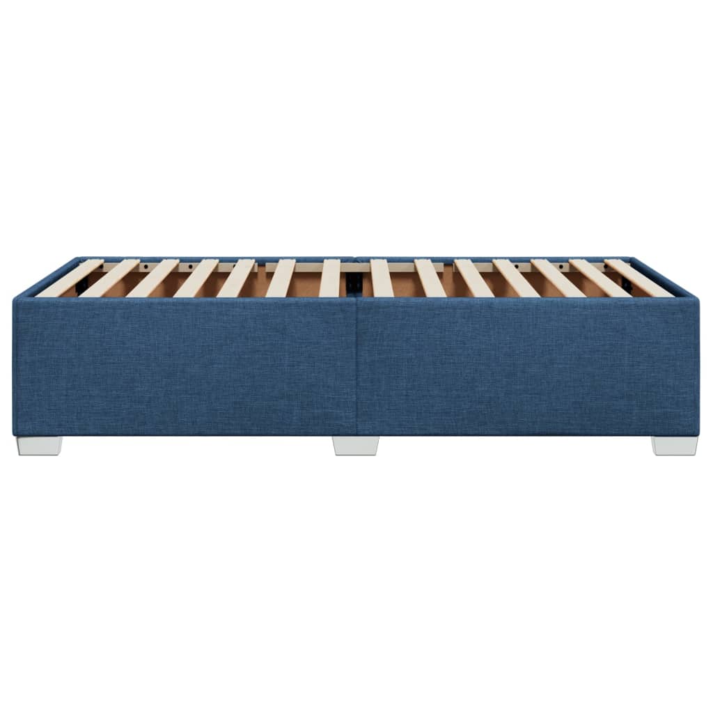 Bettgestell ohne Matratze Blau 80x200 cm Stoff