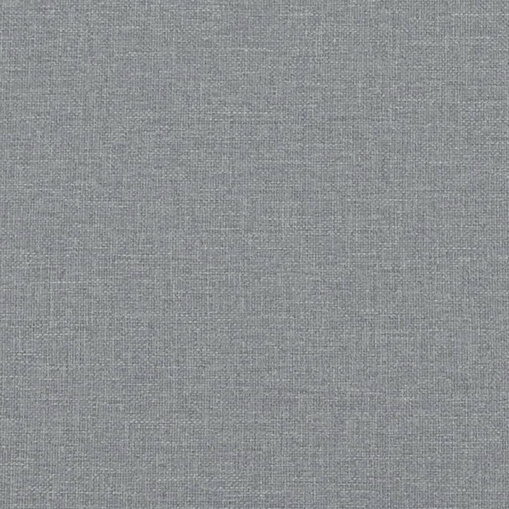 Bettgestell ohne Matratze Hellgrau 90x190 cm Stoff