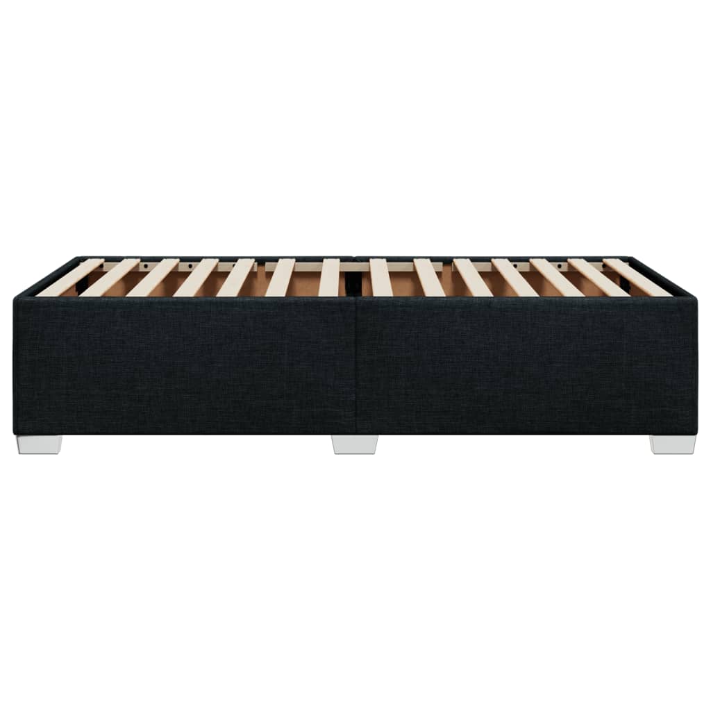 Bettgestell ohne Matratze Schwarz 90x190 cm Stoff