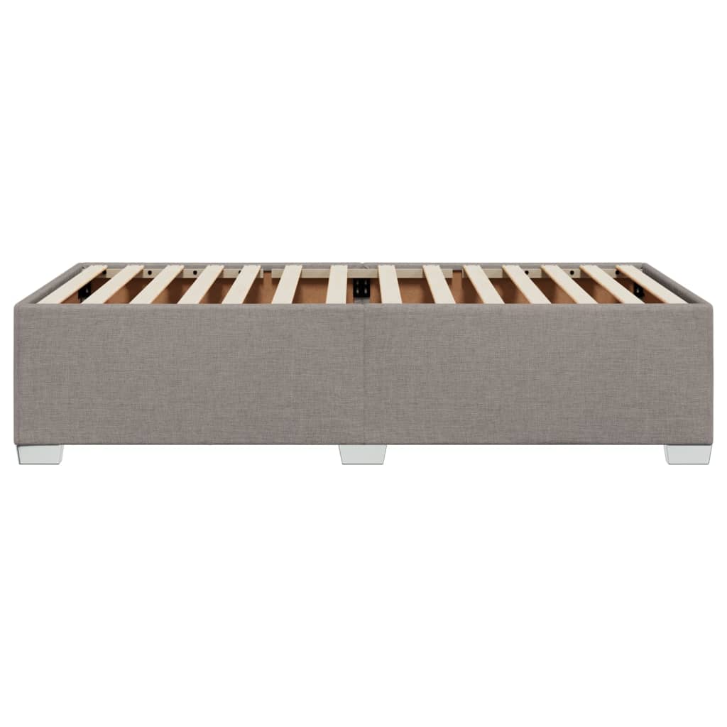 Bettgestell ohne Matratze Taupe 90x190 cm Stoff