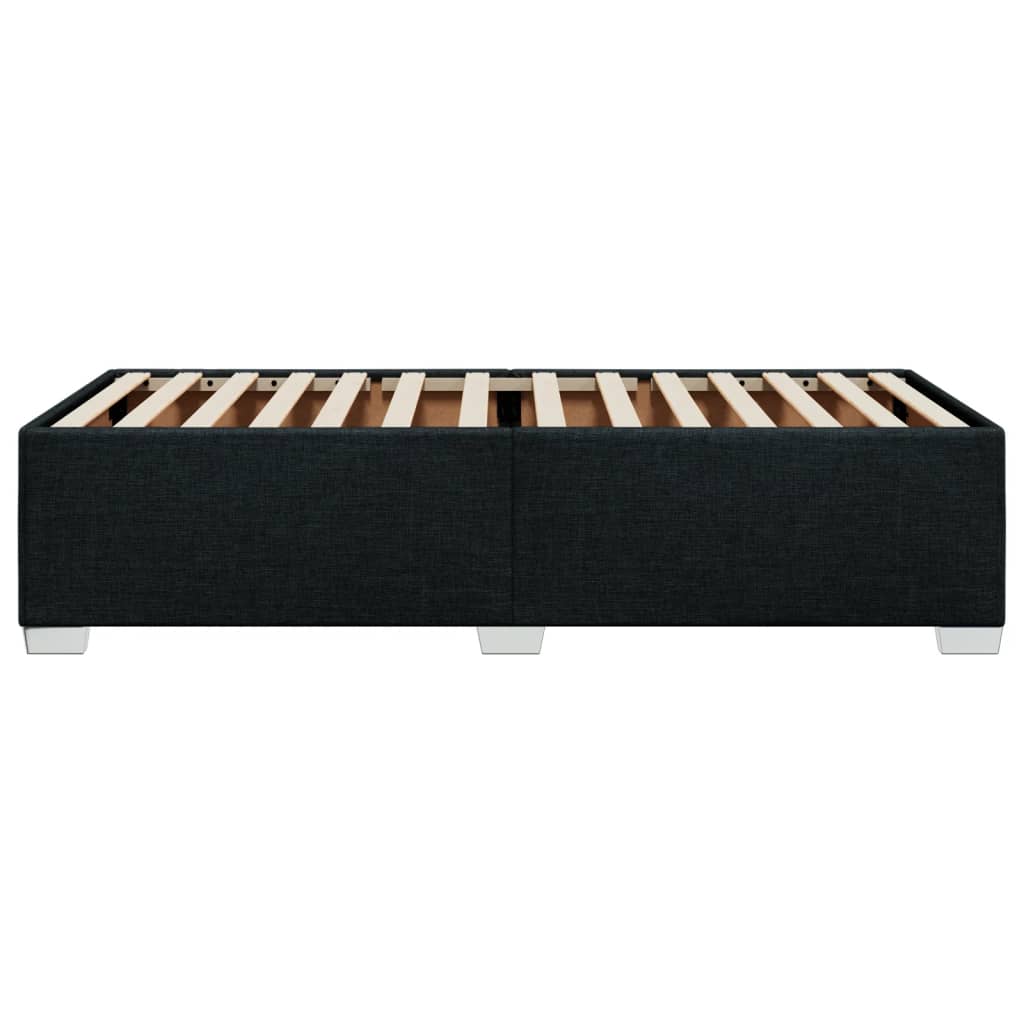 Bettgestell ohne Matratze Schwarz 90x200 cm Stoff