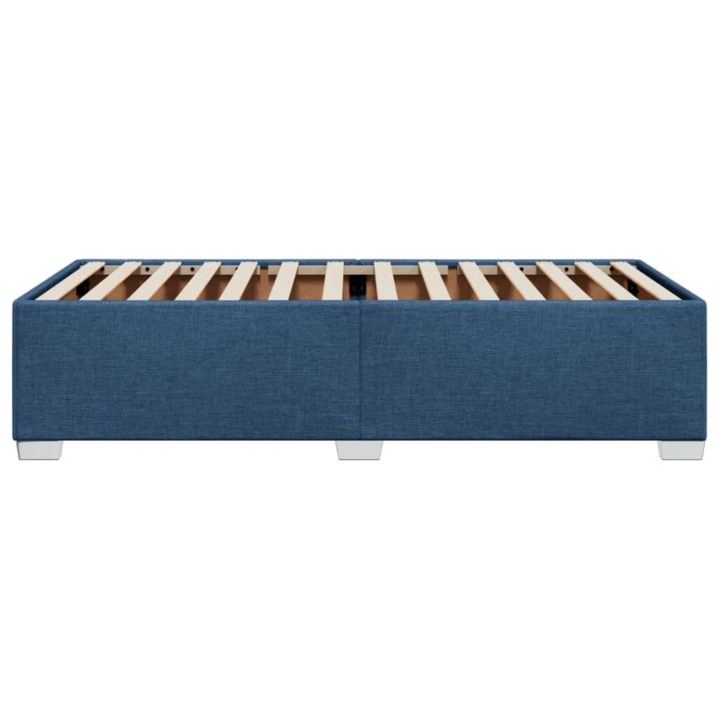 Bettgestell ohne Matratze Blau 90x200 cm Stoff