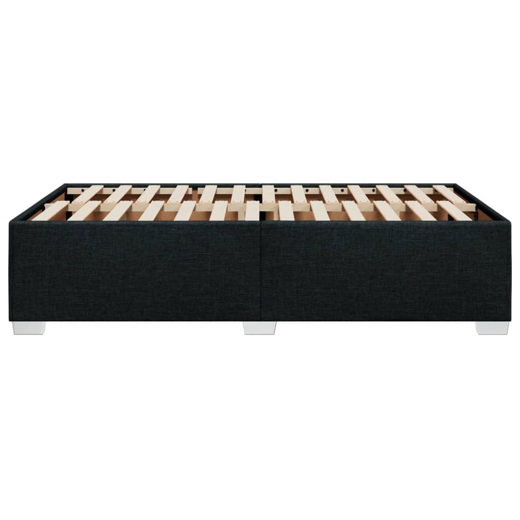 Bettgestell ohne Matratze Schwarz 120x200 cm Stoff