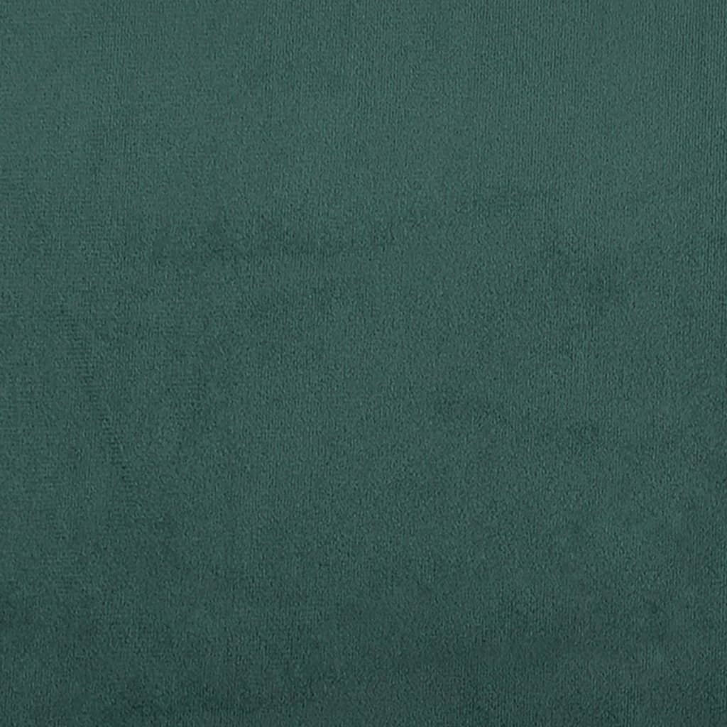 Bettgestell ohne Matratze Dunkelgrün 80x200 cm Samt