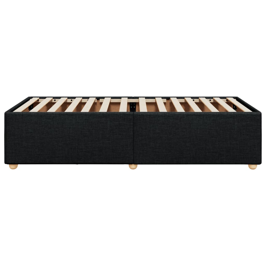 Bettgestell ohne Matratze Schwarz 80x200 cm Stoff