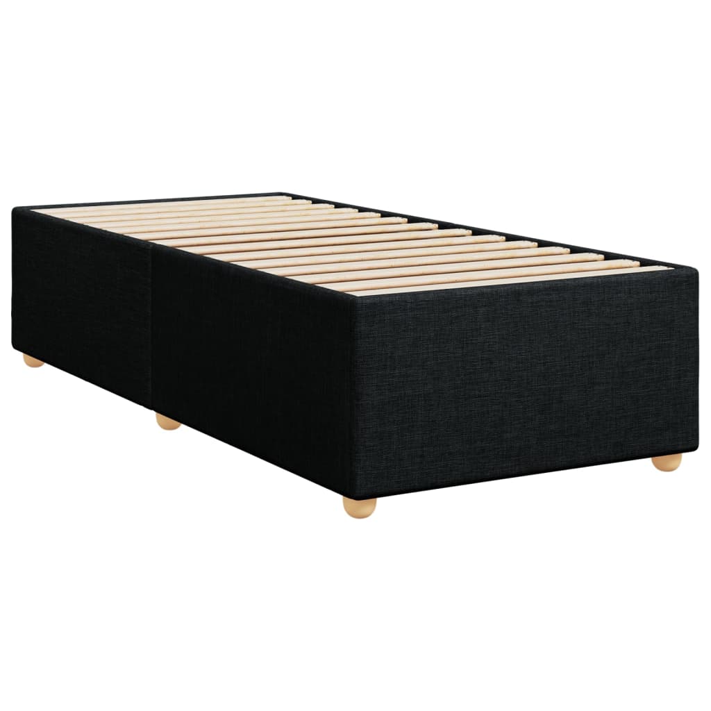 Bettgestell ohne Matratze Schwarz 90x190 cm Stoff