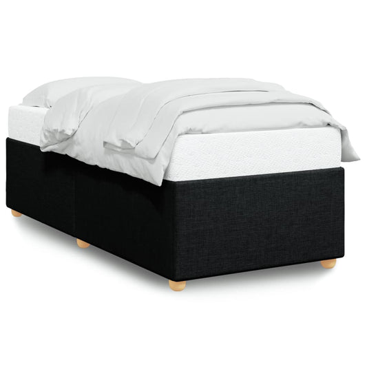Bettgestell ohne Matratze Schwarz 90x190 cm Stoff