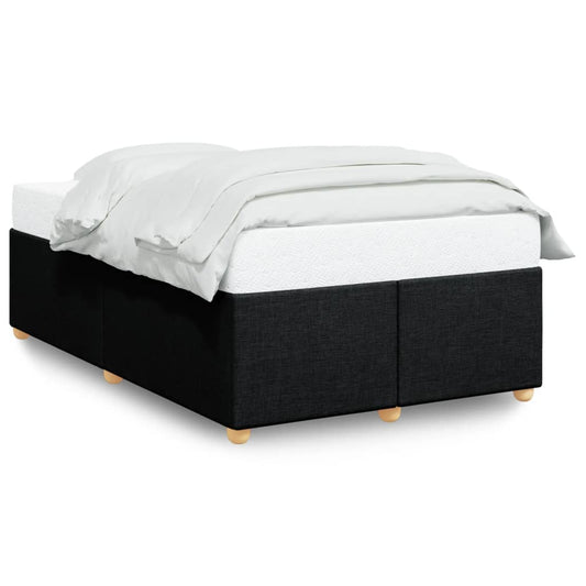 Bettgestell ohne Matratze Schwarz 120x190 cm Stoff