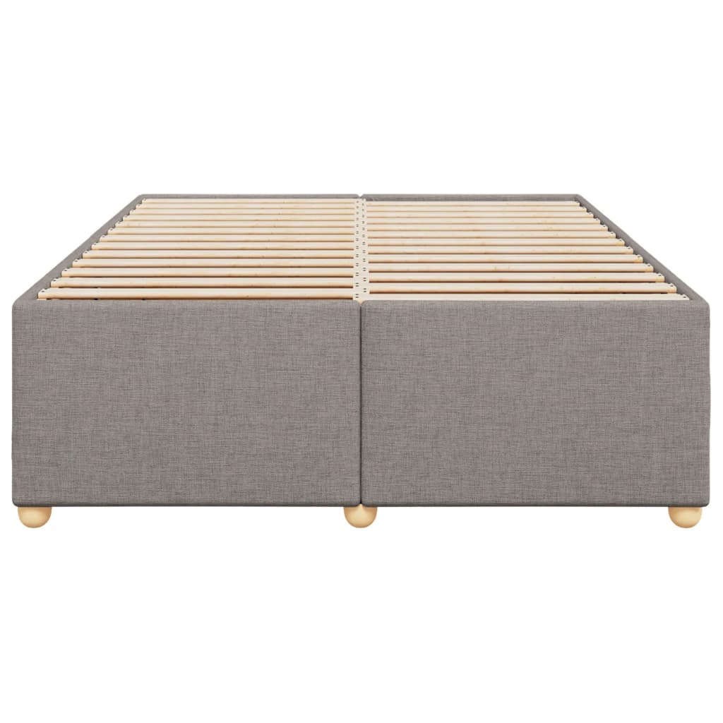Bettgestell ohne Matratze Taupe 140x190 cm Stoff