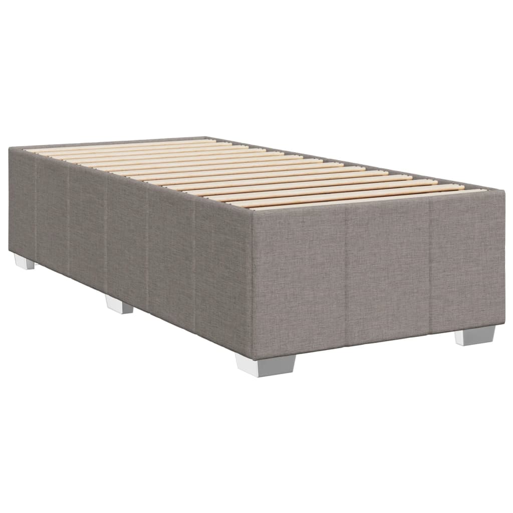 Bettgestell ohne Matratze Taupe 90x190 cm Stoff