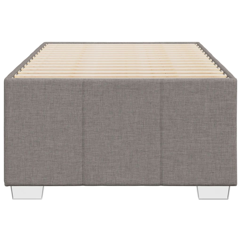 Bettgestell ohne Matratze Taupe 90x190 cm Stoff