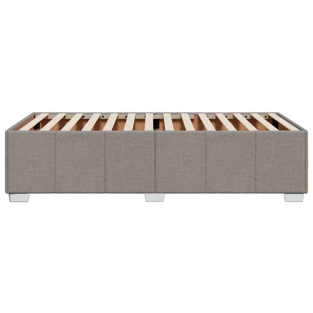 Bettgestell ohne Matratze Taupe 90x190 cm Stoff