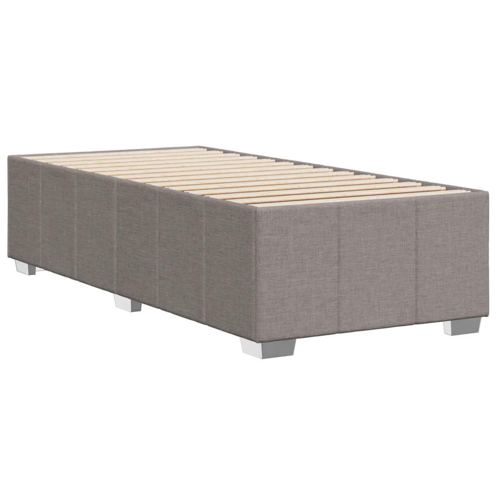 Bettgestell ohne Matratze Taupe 90x200 cm Stoff