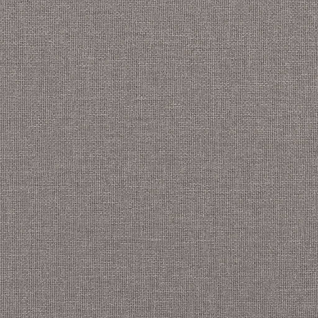 Bettgestell ohne Matratze Taupe 90x200 cm Stoff