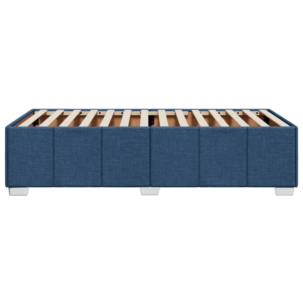 Bettgestell ohne Matratze Blau 90x200 cm Stoff