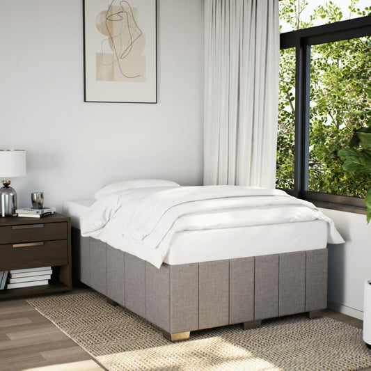 Bettgestell ohne Matratze Taupe 120x200 cm Stoff