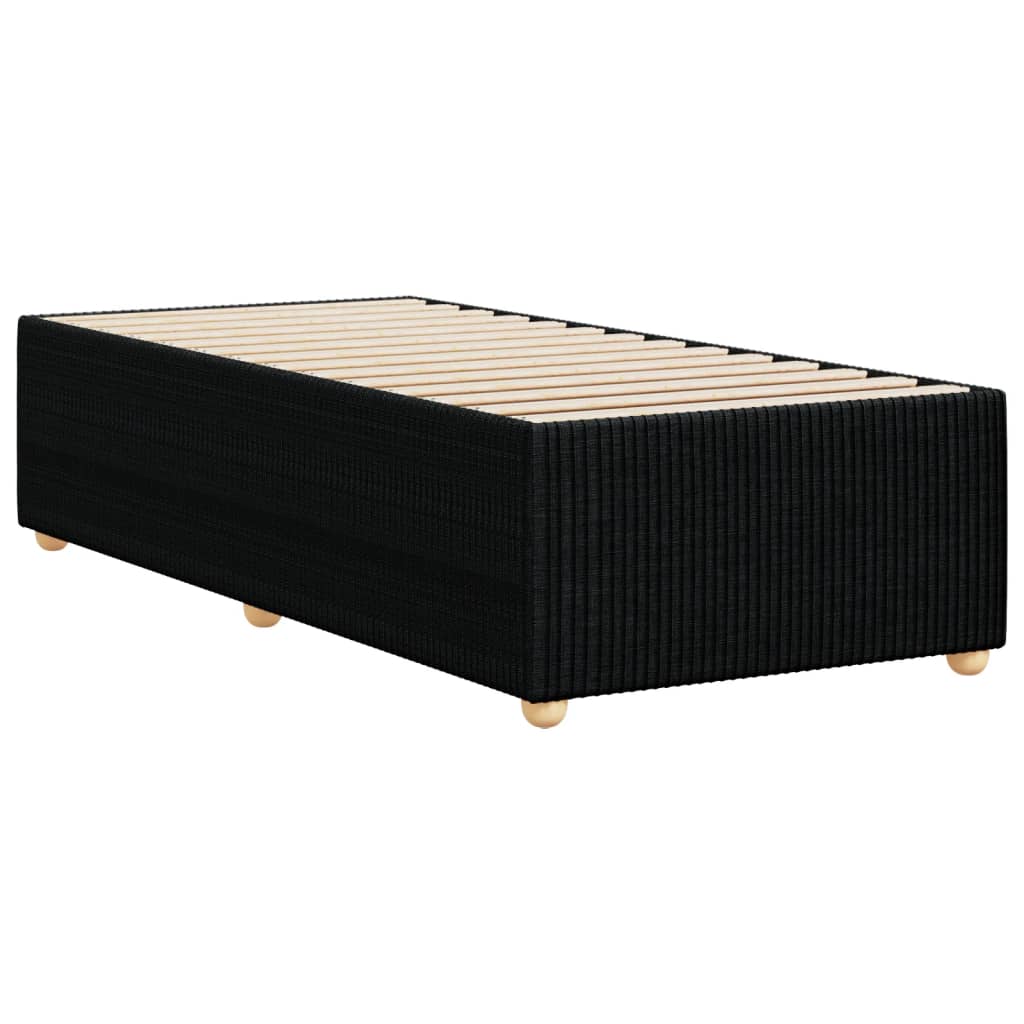 Bettgestell ohne Matratze Schwarz 80x200 cm Stoff
