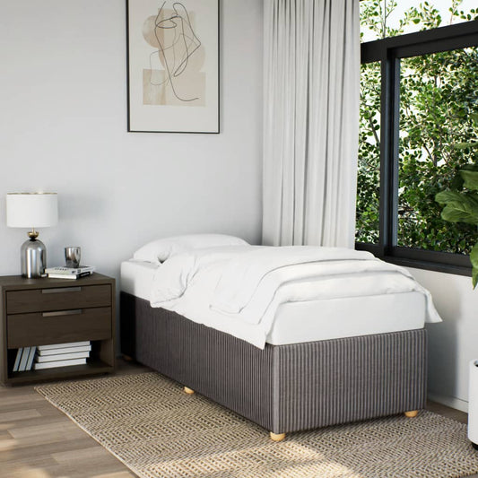 Bettgestell ohne Matratze Taupe 80x200 cm Stoff