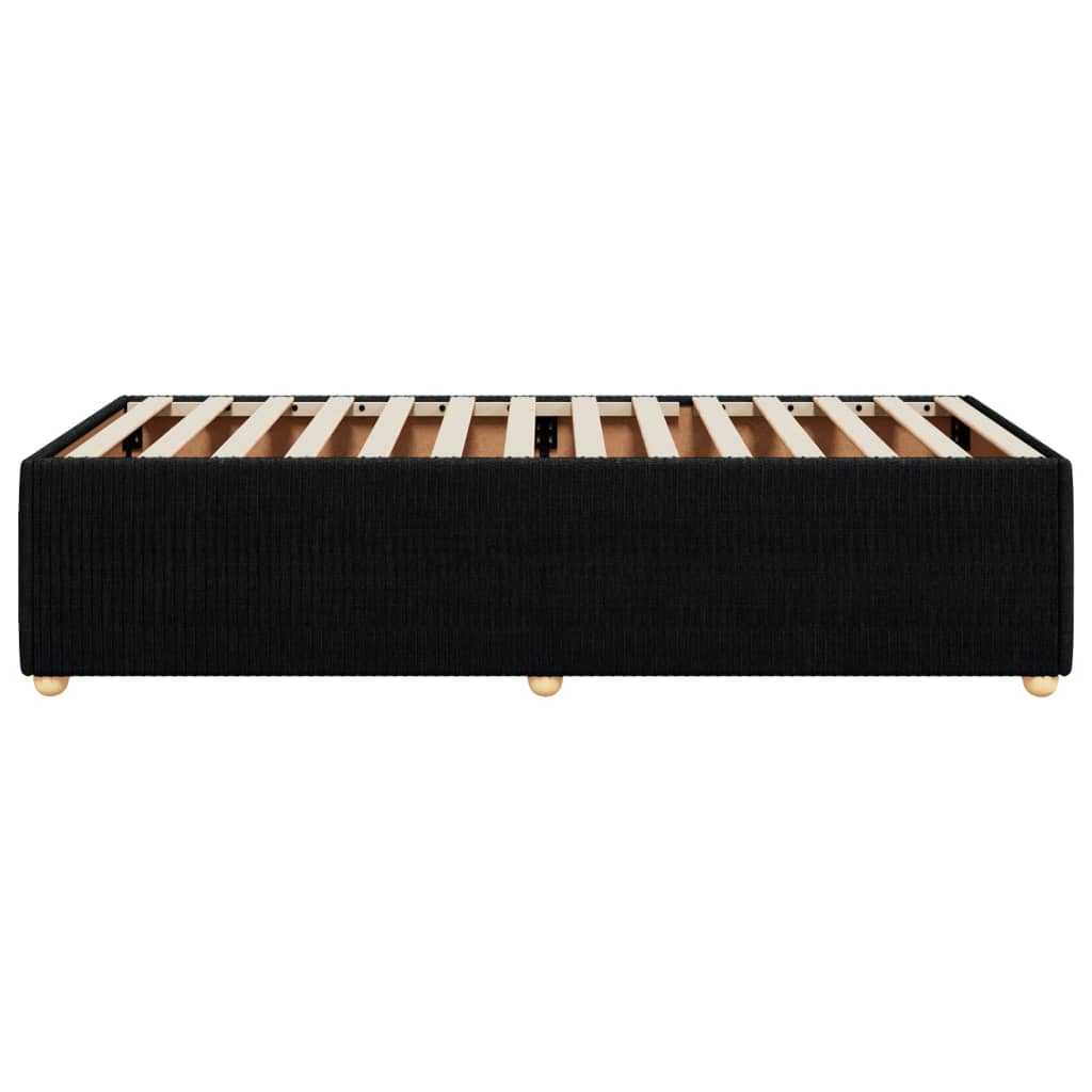 Bettgestell ohne Matratze Schwarz 90x190 cm Stoff