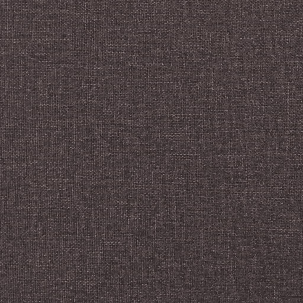 Bettgestell ohne Matratze Dunkelbraun 90x190 cm Stoff