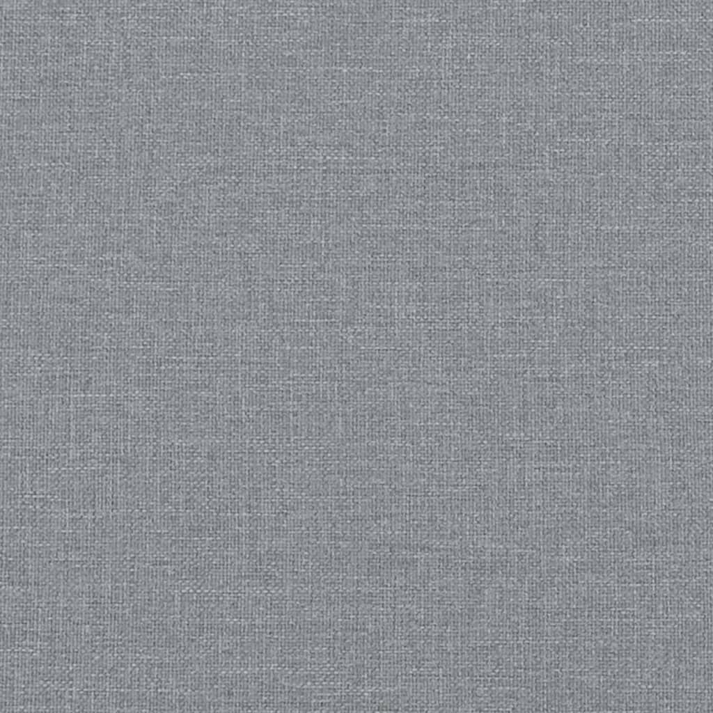 Bettgestell ohne Matratze Hellgrau 90x200 cm Stoff