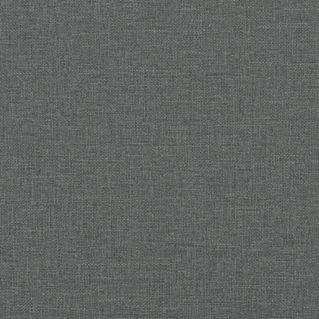 Bettgestell ohne Matratze Dunkelgrau 90x200 cm Stoff