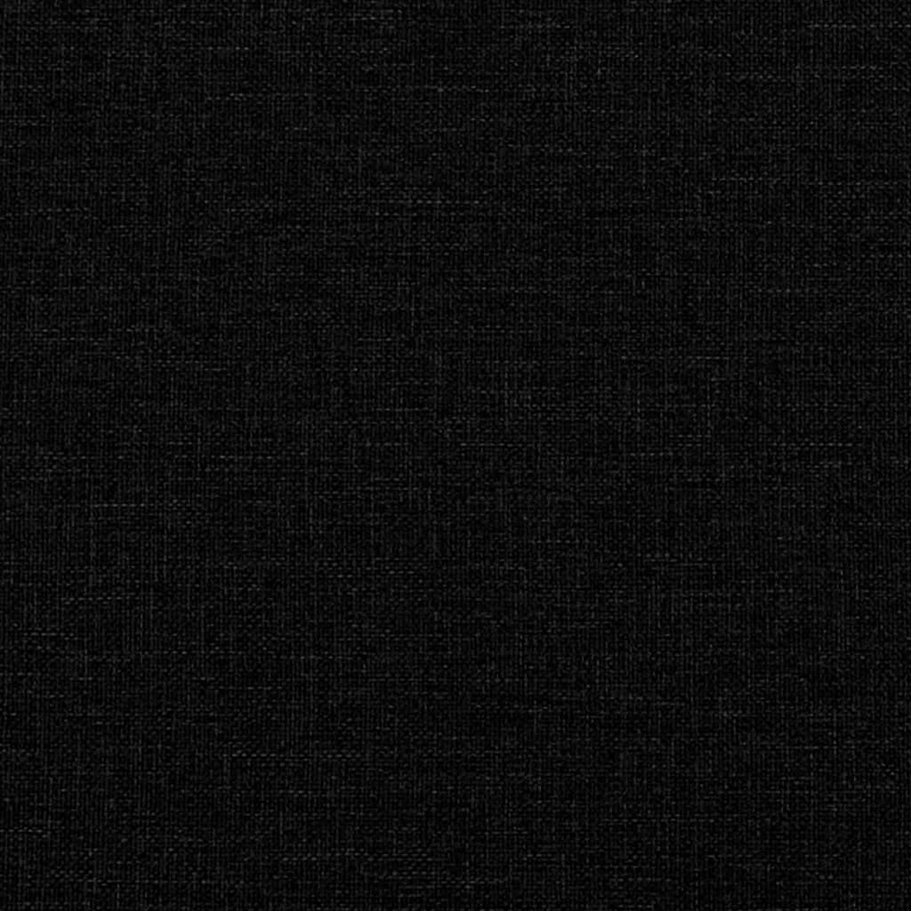 Bettgestell ohne Matratze Schwarz 90x200 cm Stoff