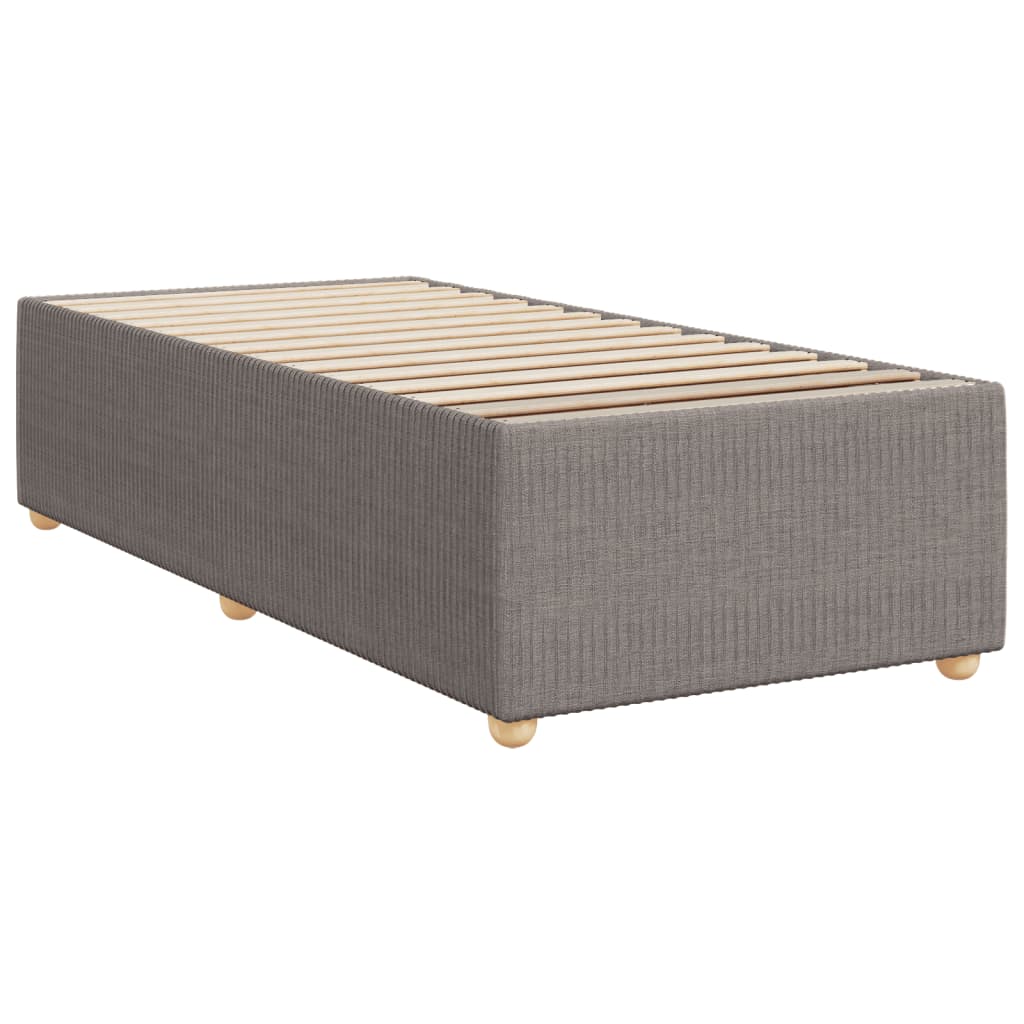 Bettgestell ohne Matratze Taupe 90x200 cm Stoff