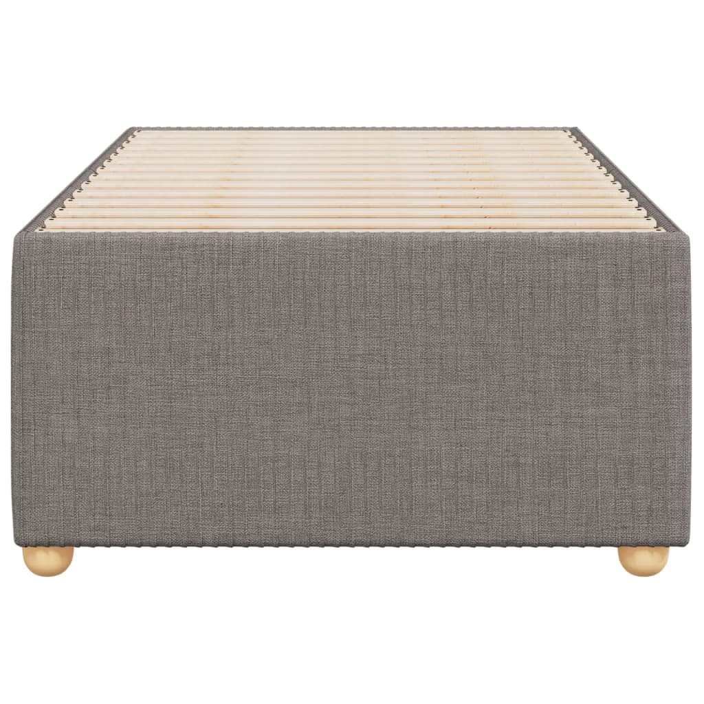 Bettgestell ohne Matratze Taupe 90x200 cm Stoff