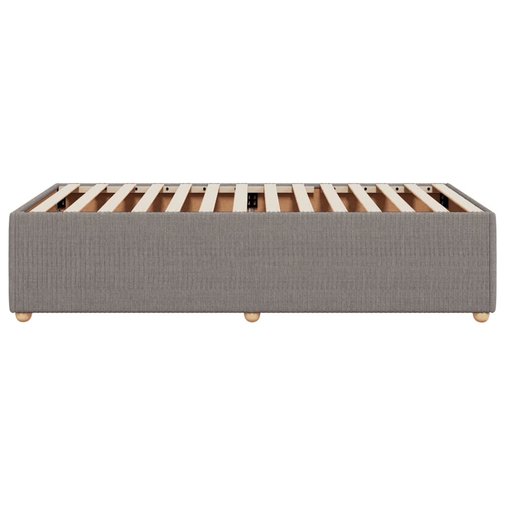 Bettgestell ohne Matratze Taupe 90x200 cm Stoff