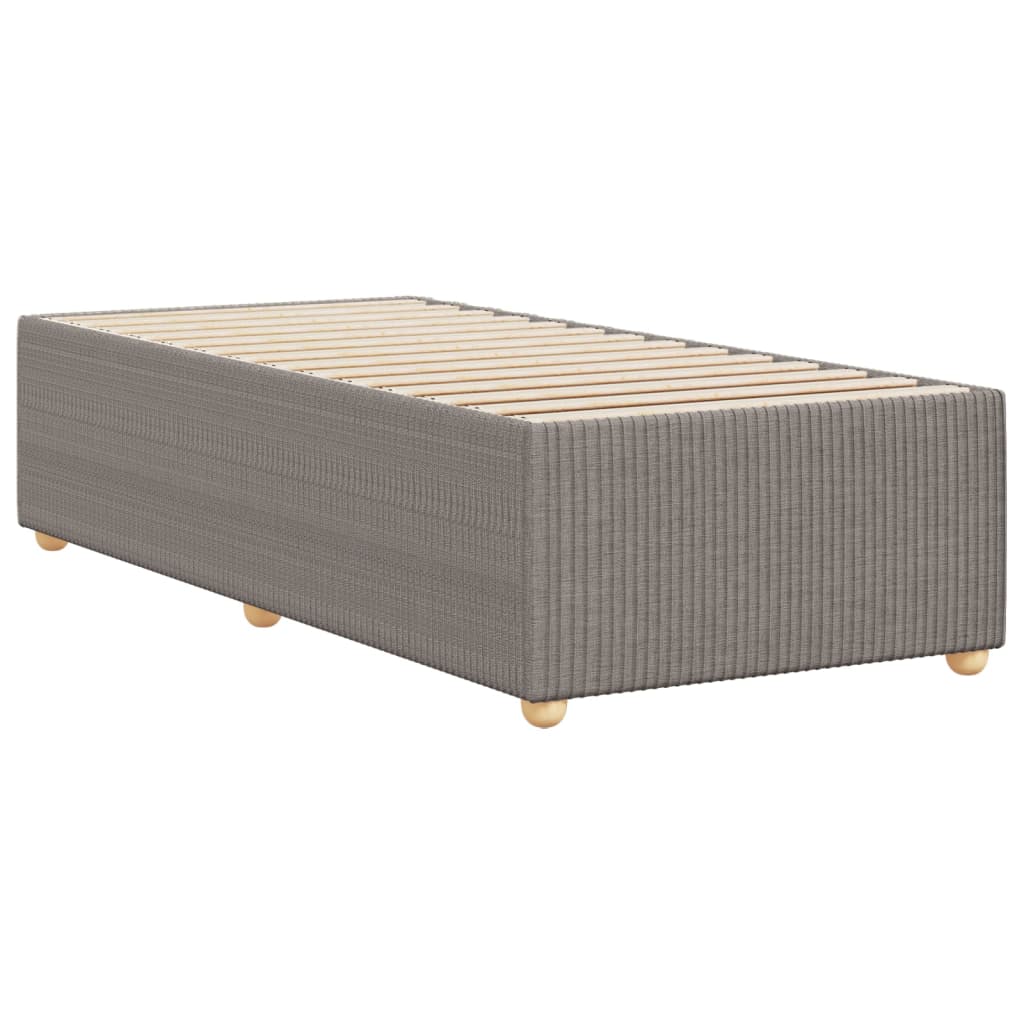 Bettgestell ohne Matratze Taupe 90x200 cm Stoff