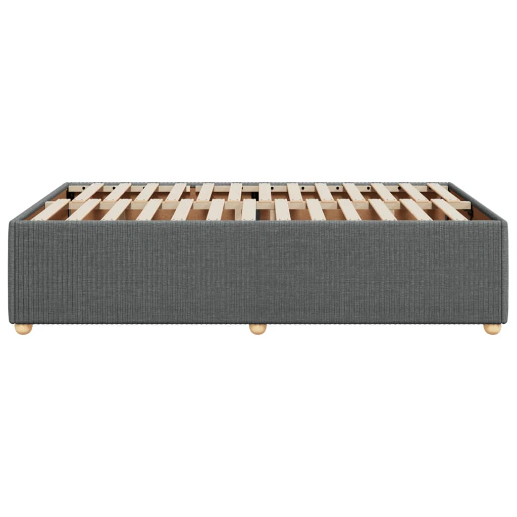 Bettgestell ohne Matratze Dunkelgrau 120x200 cm Stoff