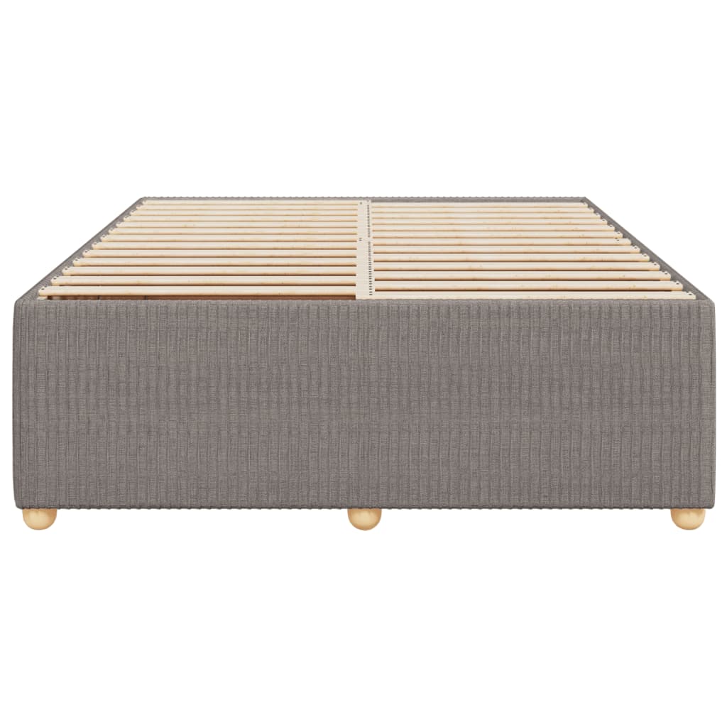 Bettgestell ohne Matratze Taupe 140x200 cm Stoff