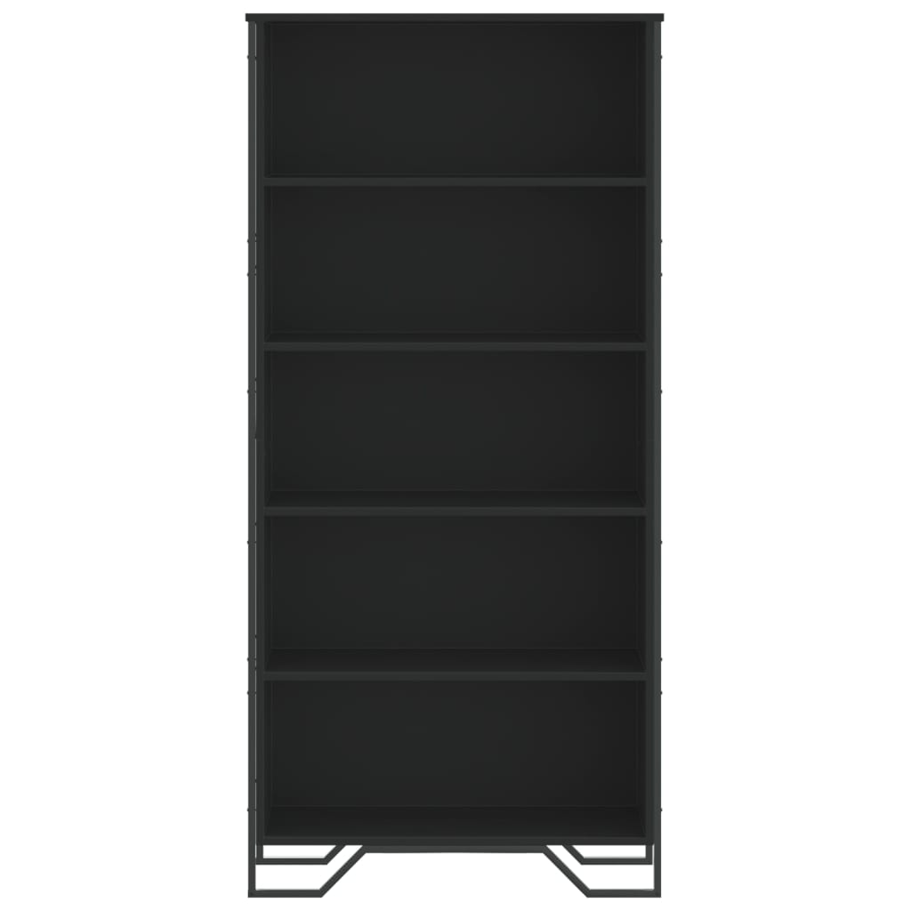 Bücherregal Schwarz 80x31x169 cm Holzwerkstoff
