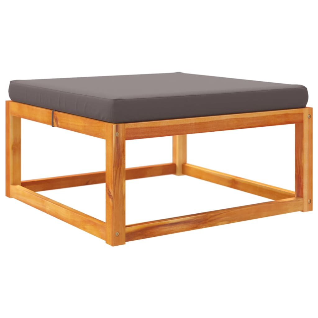 4-tlg. Gartensofa-Set mit Kissen Holz Akazie & Seil