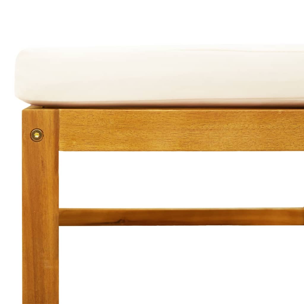 7-tlg. Gartensofa-Set mit Kissen Holz Akazie & Seil
