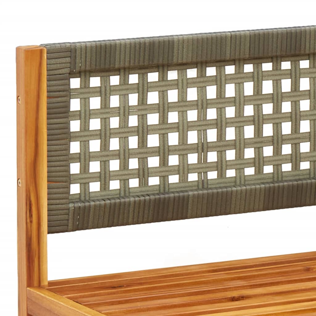 Gartensofas-Ecke mit Kissen 2 Stk. Holz Akazie & Rattan