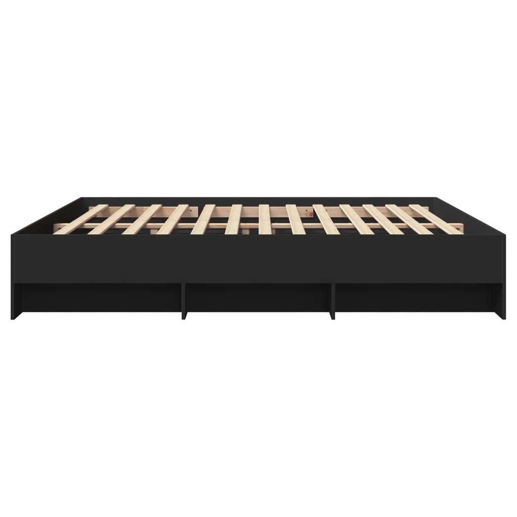 Bettgestell ohne Matratze Schwarz 180x200 cm Holzwerkstoff