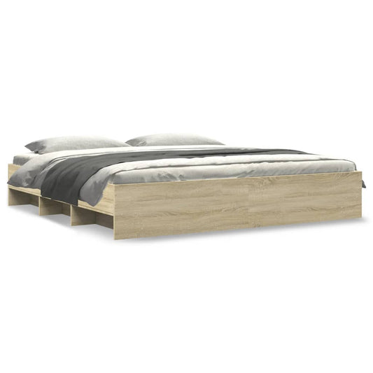 Bettgestell ohne Matratze Sonoma-Eiche 180x200 cm Holzwerkstoff