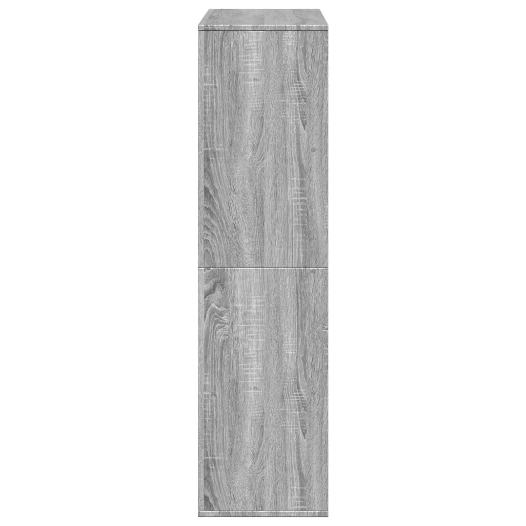 Raumteiler Grau Sonoma 100x33x125,5 cm Holzwerkstoff