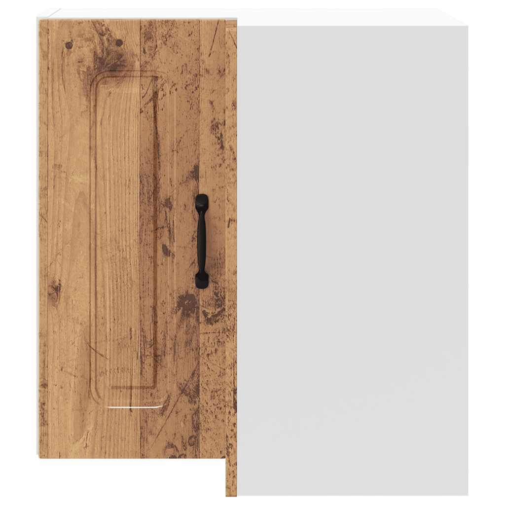 Küchen-Eckhängeschrank Kalmar Altholz-Optik Holzwerkstoff